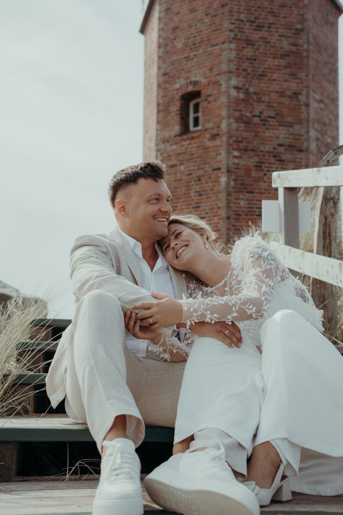 Hochzeitsreportage Lächeln auf Sylt